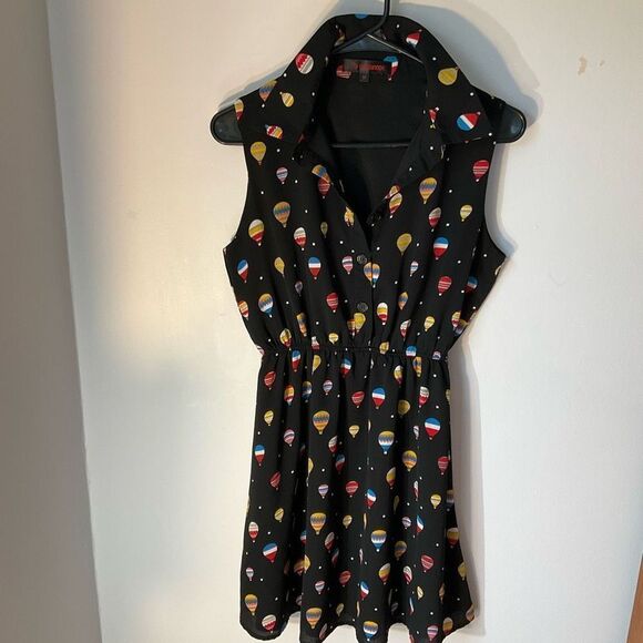 Colorful Hot Air Balloon Print Mini Dress - Picture 9 of 10